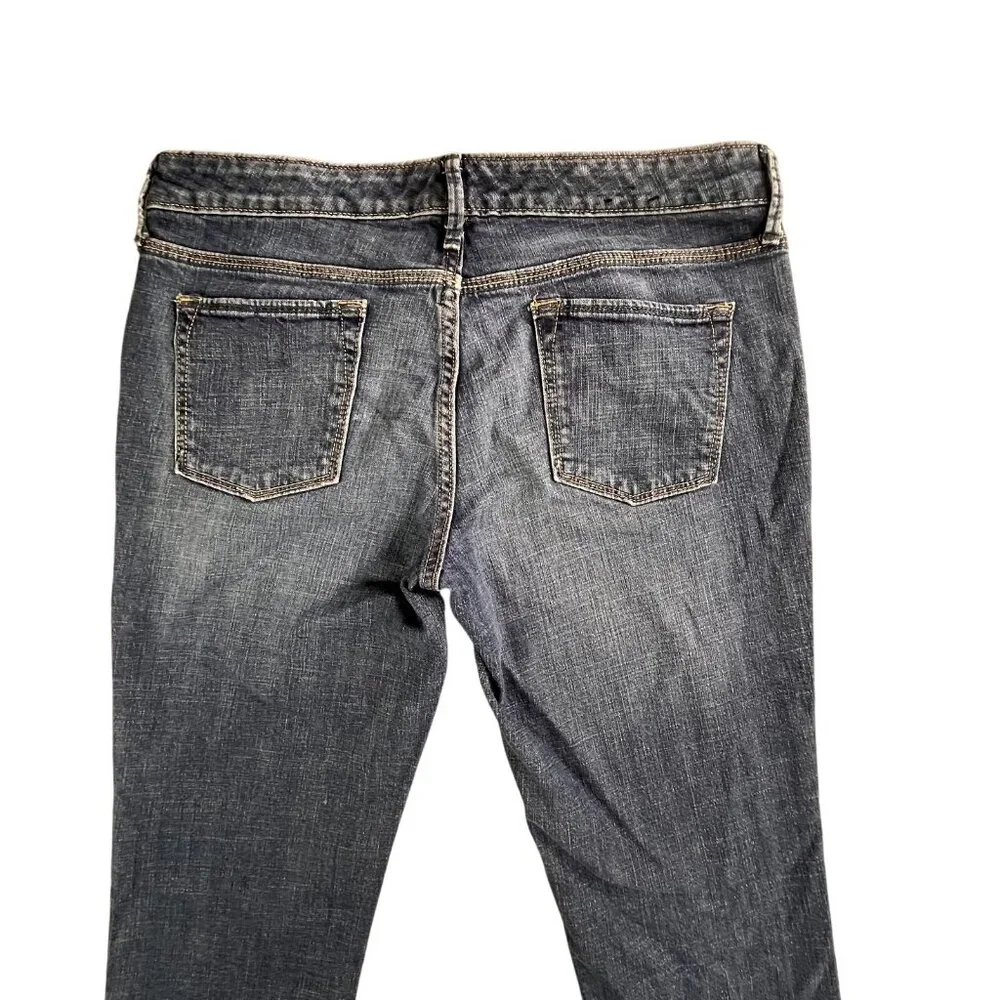 Banana Republic Jeans Womens 8 Blue Stretch Denim Straight Leg Classic Fit Pants - Picture 4 of 16